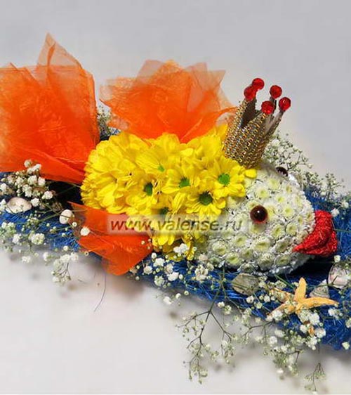 Золотая рыбка - доставка цветов Валенсе