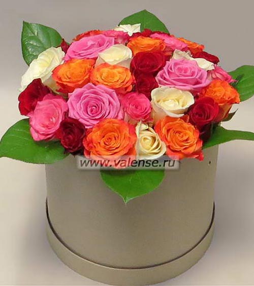 25 роз микс - доставка цветов Валенсе