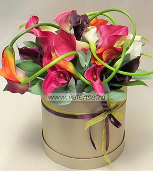 Каллы в коробке