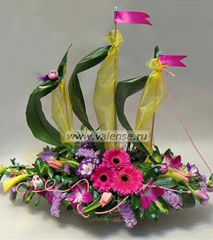 Корабль цветов