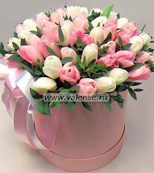 51 Тюльпан нежный микс - доставка цветов Валенсе