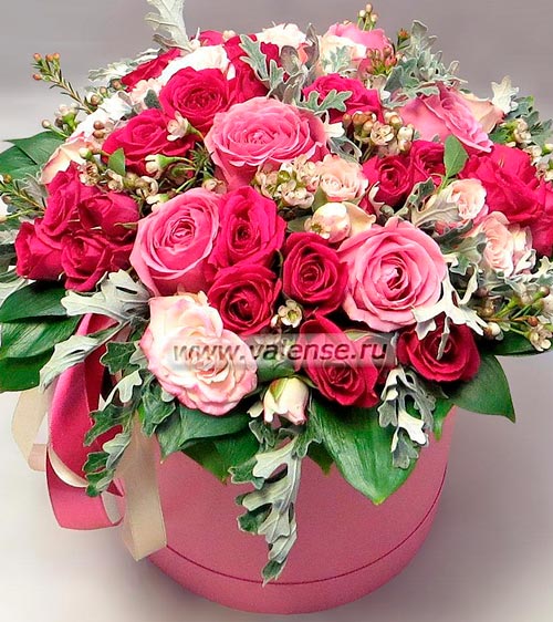 Розовый микс - доставка цветов Валенсе