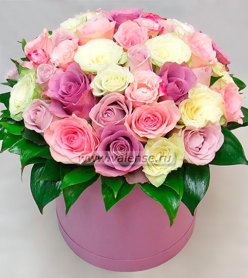 29 Роз в Коробке - доставка цветов Валенсе