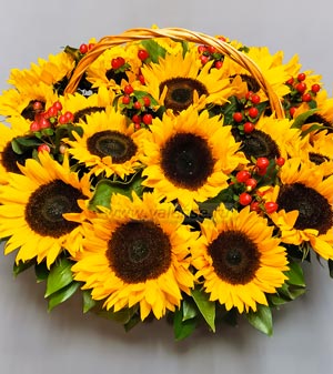 Корзина Подсолнухов