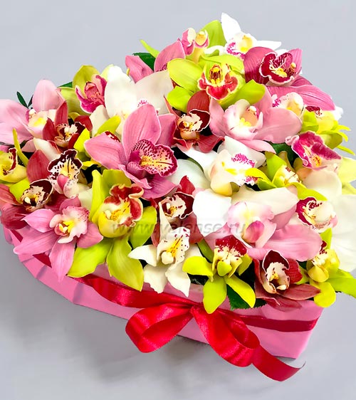 Сердце орхидей - доставка цветов Валенсе