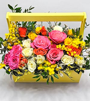 Ящик с цветами