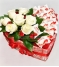Коробка сердце розы и конфеты Коробка сердце розы и конфеты