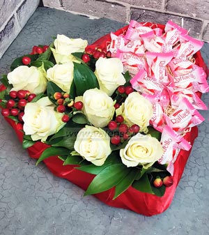 Сердце с Raffaello