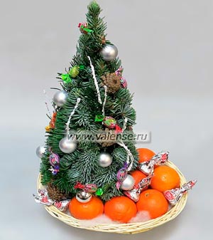 Ёлочка с мандаринами