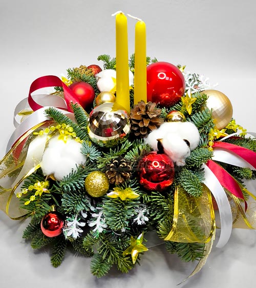 Со свечами и хлопком - доставка цветов Валенсе