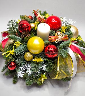 Новогодняя со свечей