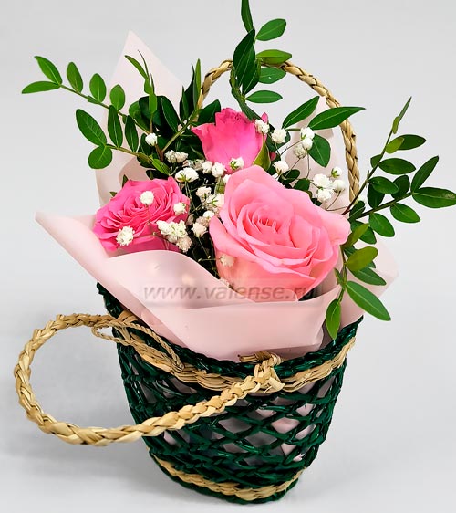 Сумочка c розами - доставка цветов Валенсе