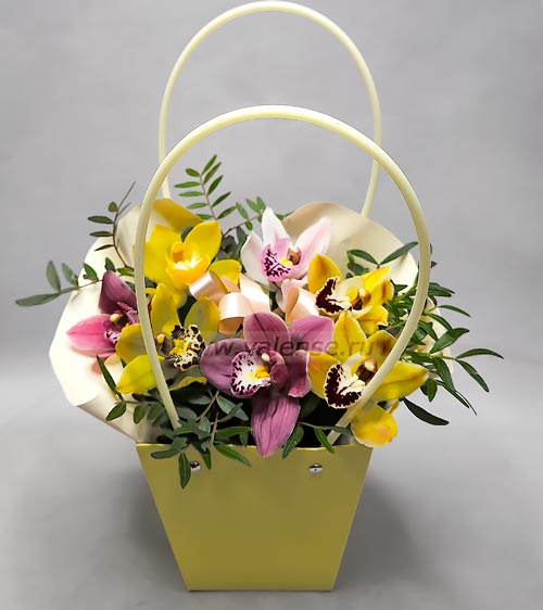 Сумочка орхидей - доставка цветов Валенсе вариант исполнения 1 