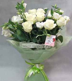 Роза, эустома