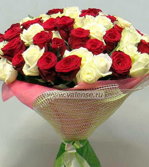 51 роза 60см - доставка цветов Валенсе