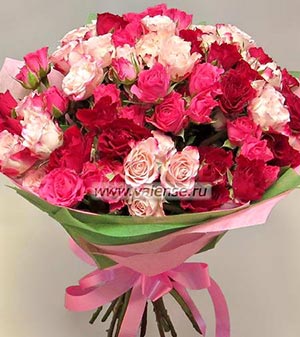 19 кустовых роз