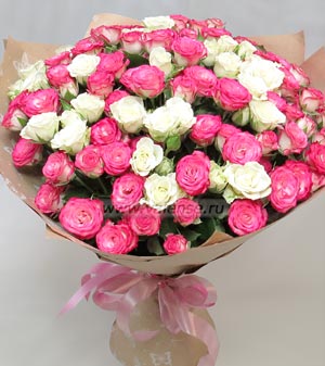 25 кустовых роз