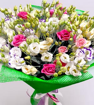 31 эустома микс