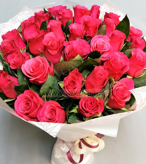 31 Роза Малинка 50см - доставка цветов Валенсе