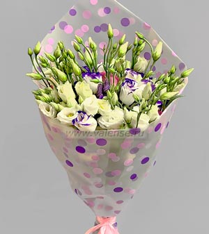 Букет эустомы микс