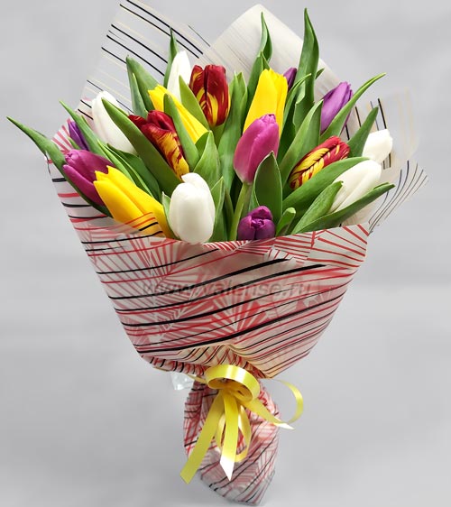 19 - 25 тюльпанов - доставка цветов Валенсе