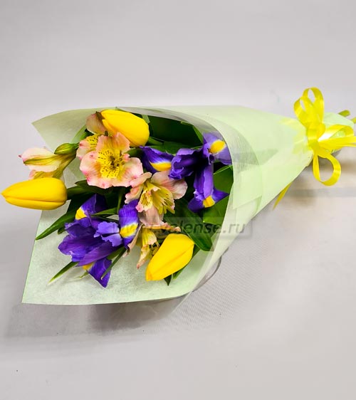 Тюльпан, ирис, альстромерия - доставка цветов Валенсе