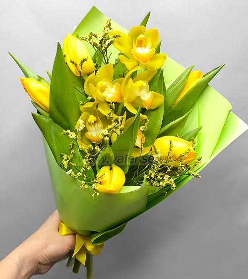 Тюльпан, орхидея - доставка цветов Валенсе