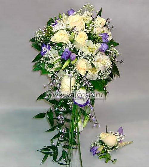Букет Невесты S-0017 - доставка цветов Валенсе