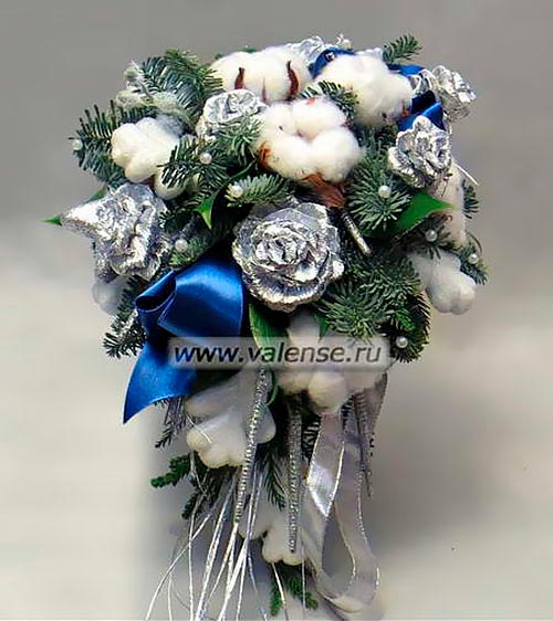 Зимний Букет Невесты - доставка цветов Валенсе